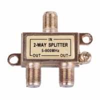 Monster Just Hook It Up 2 Way Coax Splitter 75 Ohm 900 mHz 1 pk - Total Qty: 4; Each Pack