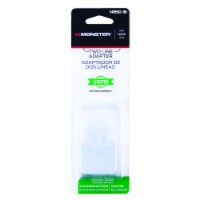 Monster Just Hook It Up White Two Line Duplex Adapter - Total Qty: 1