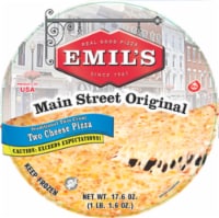 Emil's Main Street Original Three Cheese Pizza Perspective: front