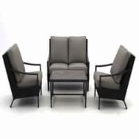 Patio Master 108366 Four Seasons Willmette Deep Seating Chat Set - 4 Piece