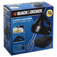 BLACK + DECKER 6-Speed Hand Mixer with Storage Case
