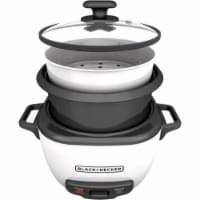 BLACK+DECKER 16-Cup Rice Cooker, White 