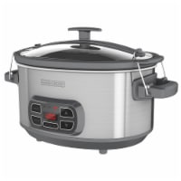 Crock-Pot Cook & Carry Programmable Smart Pot Slow Cooker - Black/Silver, 6  qt - Fred Meyer