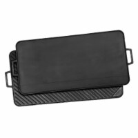 Bayou Reversible Seasoned Cast Iron Griddle Grill Pan w/ 28 by 14 Cooking Area