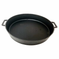 Bayou Seasoned Large 20 Inch Even Heat Cast Iron Cooking Cookware Skillet Pan
