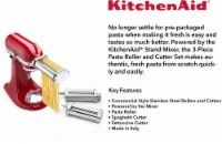KitchenAid Pasta Roller Set Stand Mixer Attachment Perspective: Main