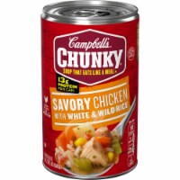 Campbell's® Chunky Savory Chicken With White & Wild Rice Soup Perspective: Main