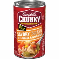 Campbell's® Chunky Savory Chicken With White & Wild Rice Soup Perspective: Main