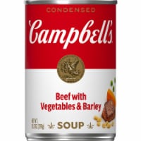 Campbell's® Condensed Beef Soup With Vegetables and Barley Perspective: Main