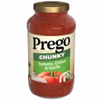 Prego® Chunky Tomato with Garlic and Onion Pasta Sauce Perspective: Main