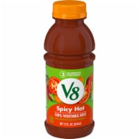 V8® Spicy Hot 100% Vegetable Juice Bottle Perspective: Main
