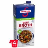 Swanson 100% Natural 50% Less Sodium Beef Broth