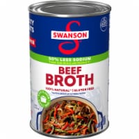 Swanson 100% Natural 50% Less Sodium Beef Broth