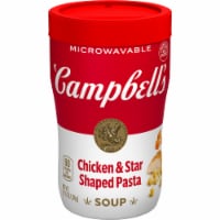 Campbell's® Sipping Soup Chicken Soup & Star Shaped Pasta Microwavable Cup Perspective: Main