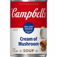Campbell's® Condensed 25% Less Sodium Cream of Mushroom Soup