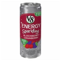 V8 + Energy Sparkling Blackberry Cranberry Energy Drink Perspective: Main