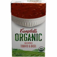 Campbell's Organic Sun-Ripened Tomato & Basil Soup Perspective: Main