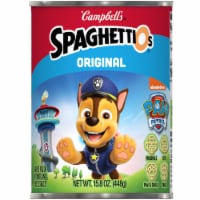 Campbell's® SpaghettiOs Spiderman Shaped Pasta in Tomato and Cheese Sauce