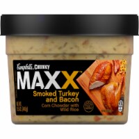 Campbell's Chunky Maxx Smoked Turkey and Bacon Corn Chowder with Wild Rice Soup Perspective: Main
