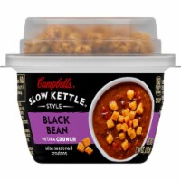 Campbell's Slow Kettle Black Bean Soup with Salsa Seasoned Croutons Perspective: Main