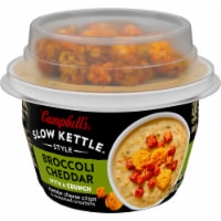 Campbell's® Slow Kettle Style Broccoli Cheddar Soup With A Crunch Microwavable Cup