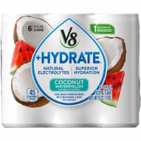 V8 +Hydrate Coconut Watermelon Plant-Based Hydrating Beverage Perspective: Main