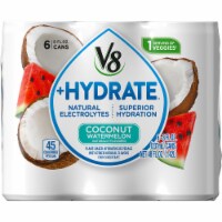 V8 +Hydrate Coconut Watermelon Plant-Based Hydrating Beverage Perspective: Main