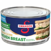 Swanson® 35% Less Sodium White Premium Chunk Canned Chicken Breast in Water Perspective: Main