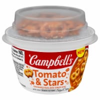 Campbell's® Tomato & Stars with Mini Pretzel Crisps Soup Perspective: Main