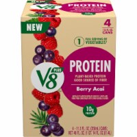 V8™ +Protein Berry Acai Plant-Based Protein Drink Perspective: Main
