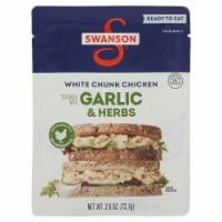 Swanson Garlic and Herbs White Chunk Fully Cooked Chicken Pouch