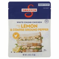 Swanson® Lemon & Coarse Ground Pepper Flavored White Chunk Chicken Perspective: Main