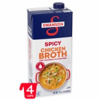 Swanson 100% Natural Spicy Chicken Broth Perspective: Main