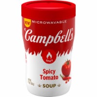 Campbell's® Spicy Tomato Sipping Soup Microwavable Cup Perspective: Main