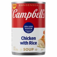 Campbell'S Condensed 25% Less Sodium Chicken And Rice Soup Perspective: Main