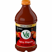 V8® Spicy Chipotle 100% Vegetable Juice Perspective: Main