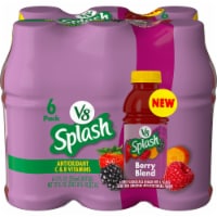 V8® Splash® Berry Blend Flavored Juice Beverage Bottles Perspective: Main