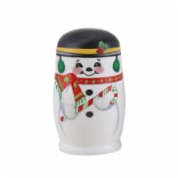 Wooden Nesting Snowman 5 piece Perspective: Main