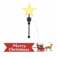 Mr. Christmas Santa Sleigh Tree Topper Perspective: Main