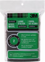 3M Medium Synthetic Steel Wool - 6 Pack - Black Perspective: Main