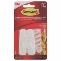 Command™ Damage-Free Hanging Medium Utility Hooks - White, 2