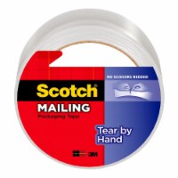 Scotch® Tear-by-Hand Mailing Packaging Tape - Clear Perspective: Main