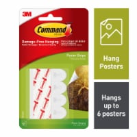 Command™ Damage-Free Hanging Small Poster Strips - White