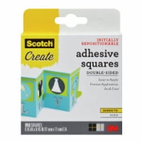 3M Adhesive Mounting Squares- Removable- .69in.x.69in.- Clear, 1 - Foods Co.