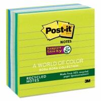 Post-it® Notes Super Sticky NOTE,4X4 SUPR STCKY,AST 675-6SST