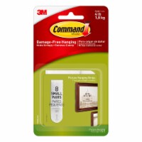 Command™ Small Damage-Free Picture Hanging Strips - White