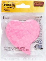 Post-it® Super Sticky Heart Shaped Notepad - Assorted Perspective: Main