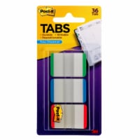 Post-it® Durable Filing Tabs - 3 Pack - Green/Blue/Red Perspective: Main