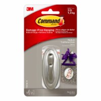 Command™ Medium Brushed Nickel Hook