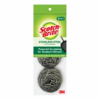 Scotch-Brite Stainless Steel Scrubbing Pads - Silver